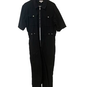 Topshop Faded Black Boiler Suit
